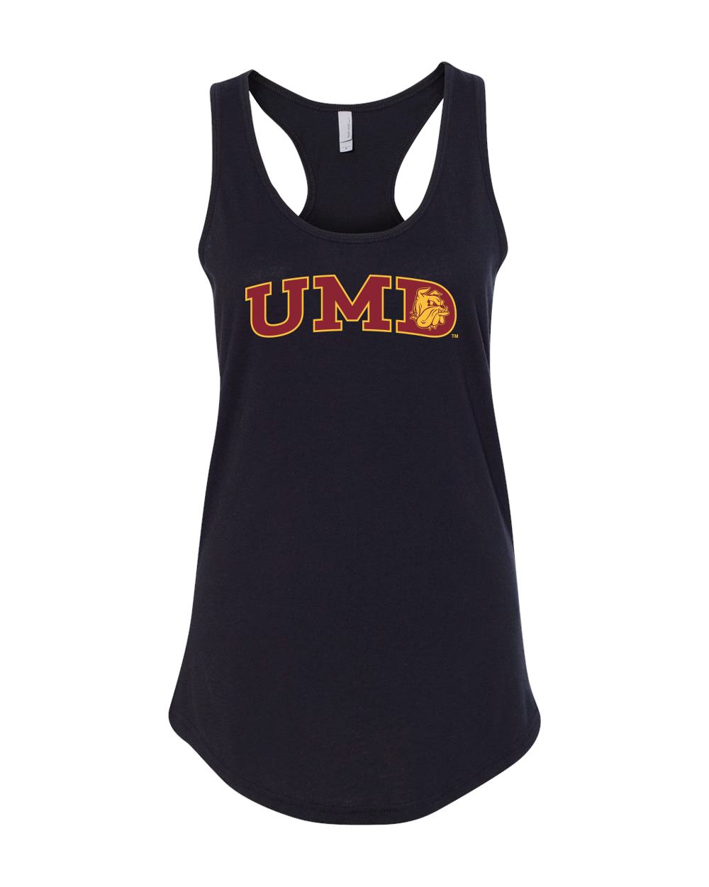 Minnesota Duluth UMD Two Color Tank Top - Black