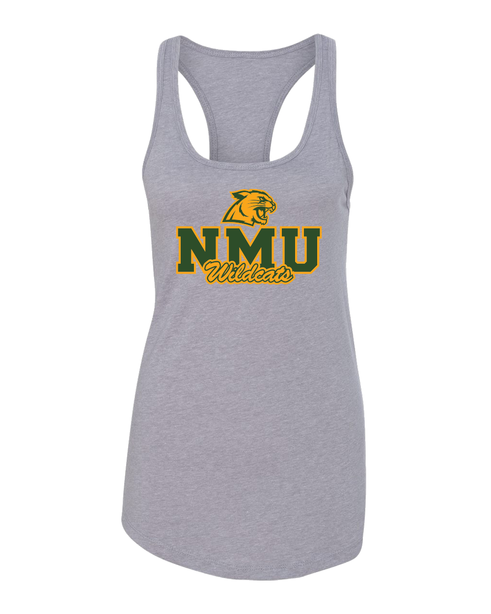 Northern Michigan NMU Wildcats Tank Top - Heather Grey