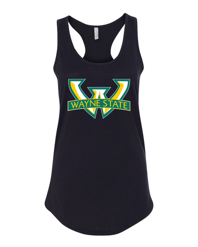 Wayne State University W Logo Tank Top - Black