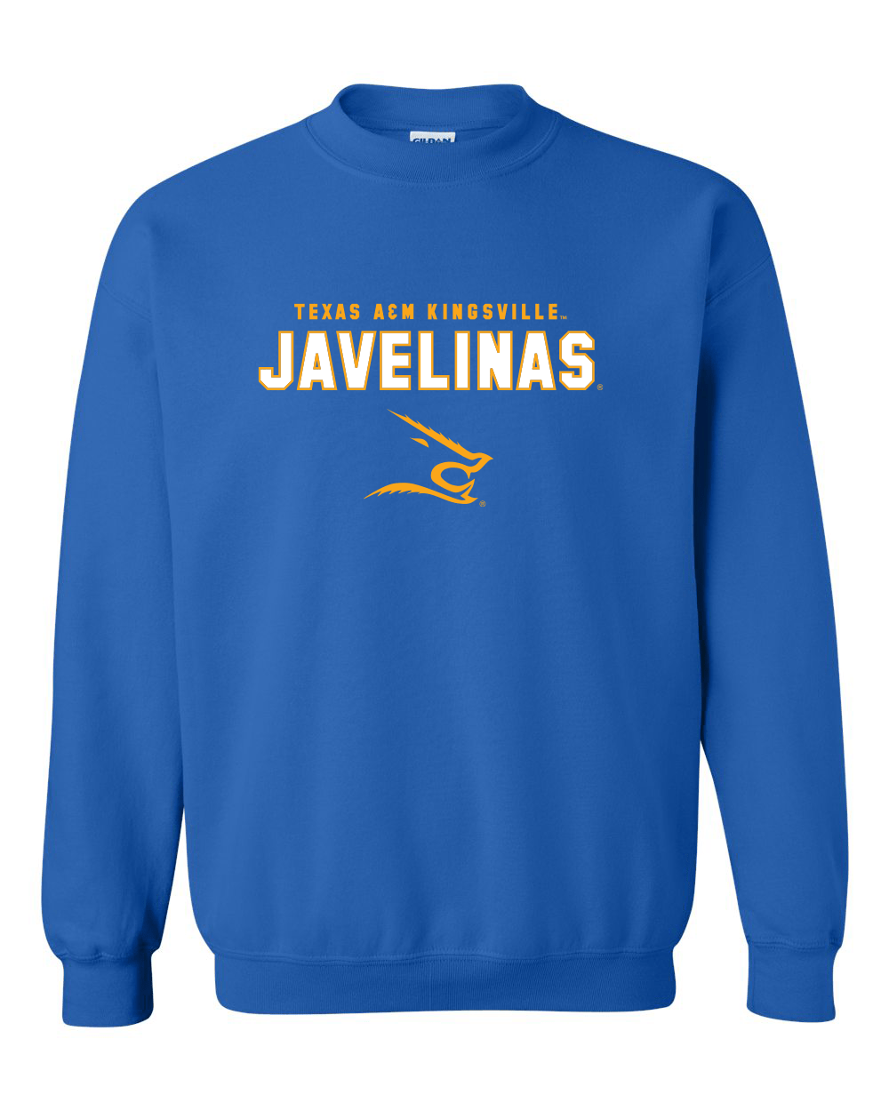 Texas A&M Kingsville Javelinas Stacked Crewneck Sweatshirt - Royal