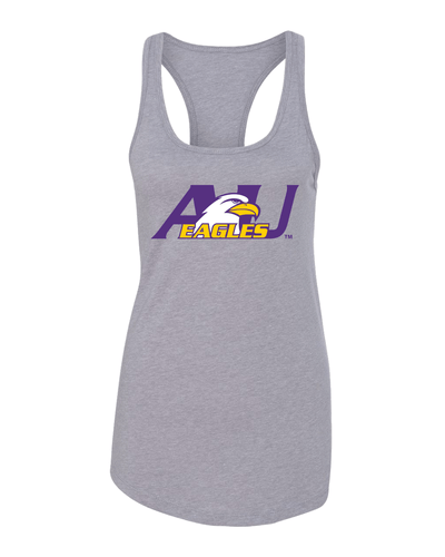 Ashland University AU Mascot Ladies Tank Top - Heather Grey