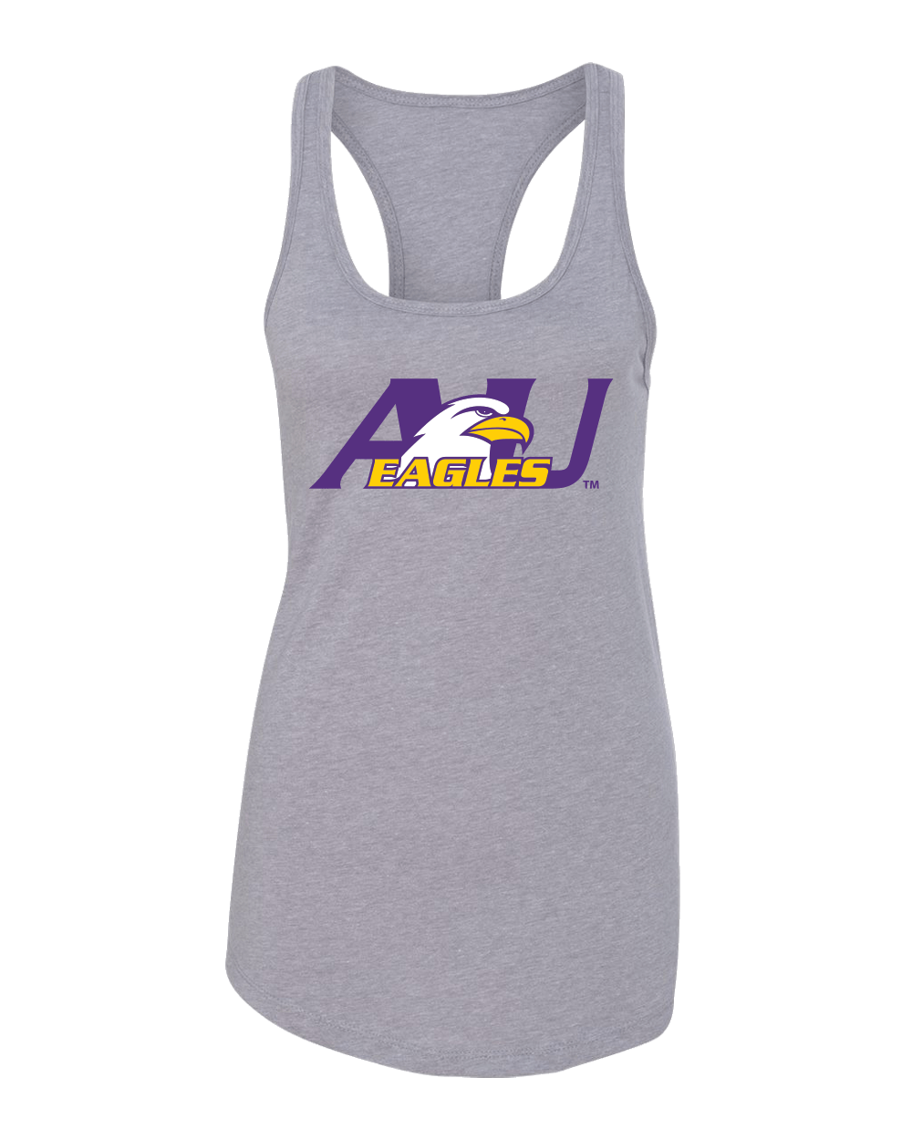 Ashland University AU Mascot Ladies Tank Top - Heather Grey