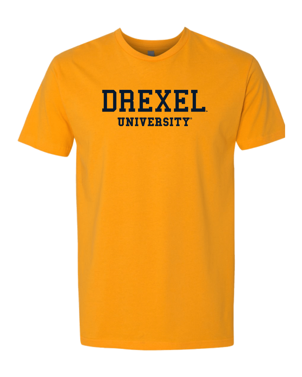 Drexel University Navy Text T-Shirt - Gold