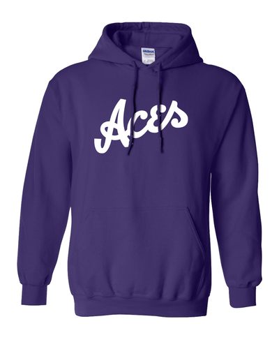 Evansville Aces Est 1854 Hooded Sweatshirt - Purple