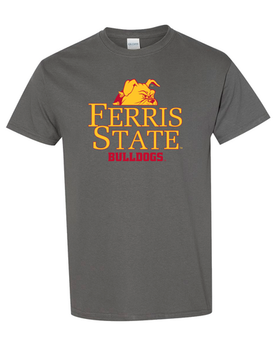 Ferris State Bulldogs Half Head T-Shirt - Charcoal