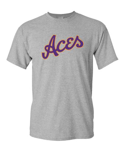 Evansville 2 Color Aces T-Shirt - Sport Grey