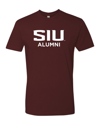 Premium Southern Illinois University Alumni Text One Color T-Shirt - Maroon