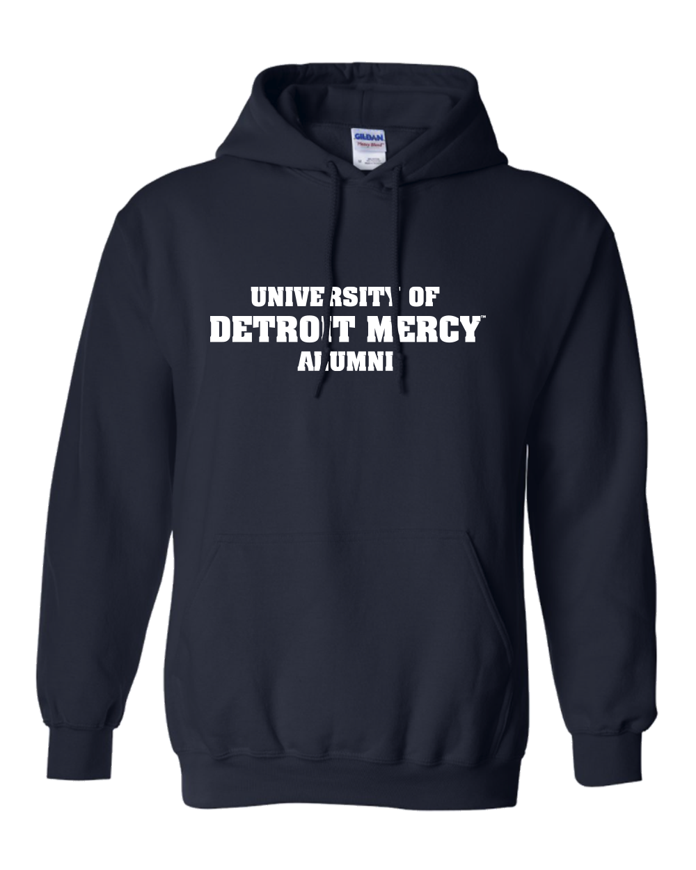 Premium University of Detroit Mercy Alumni One Color Hoodie - Navy