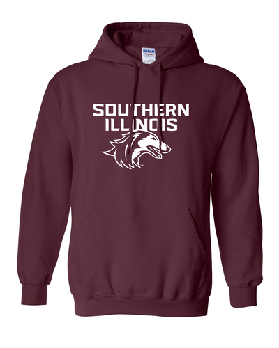 Premium Southern Illinois SIU One Color Logo Hoodie - Maroon