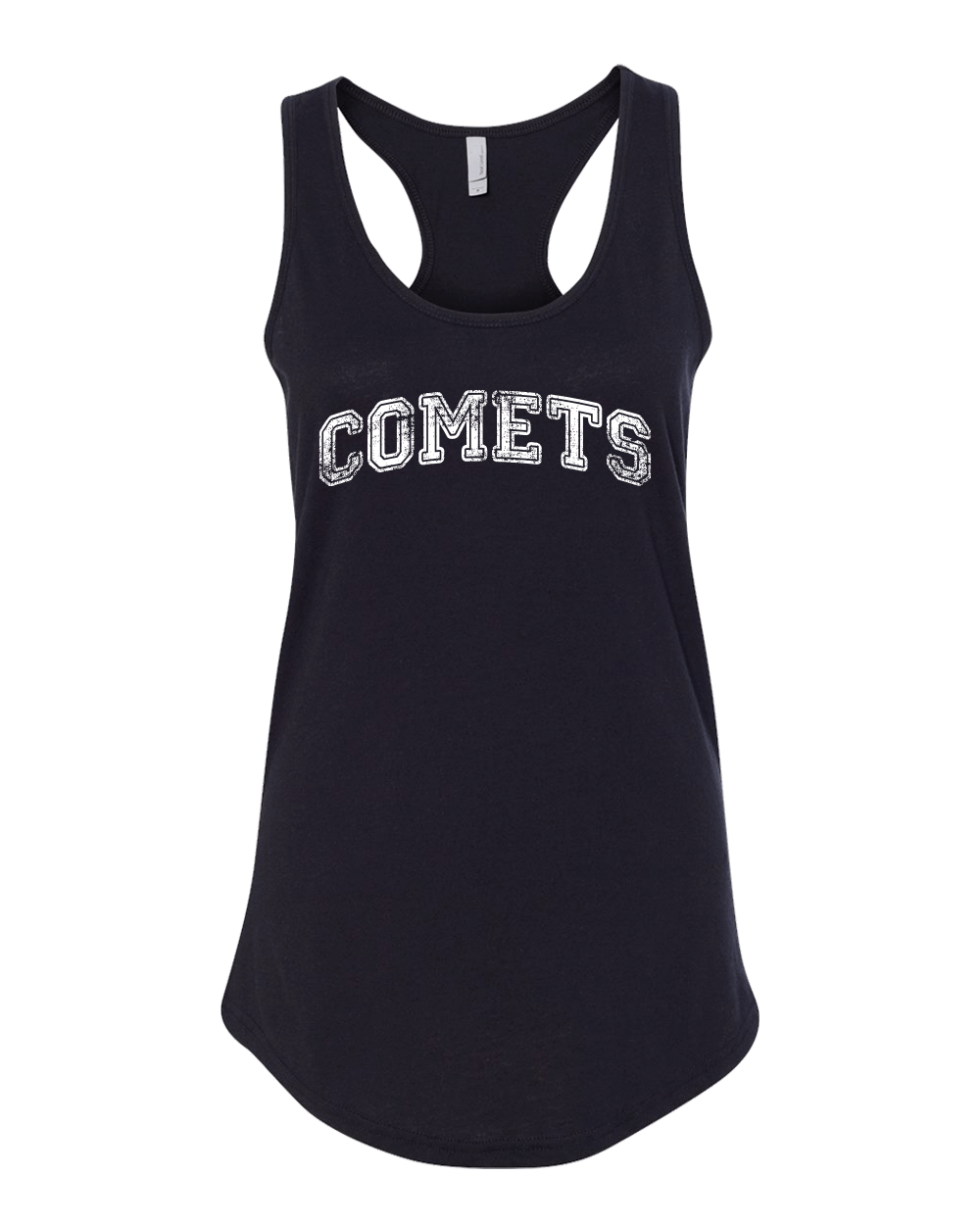 Olivet Comets White Ink Tank Top - Black