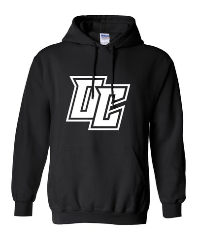 Premium Olivet College White OC Hooded Sweatshirt - Black