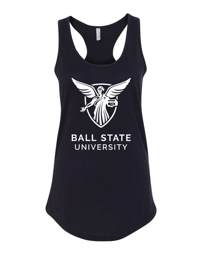 Ball State University One Color Official Logo Tank Top - Black