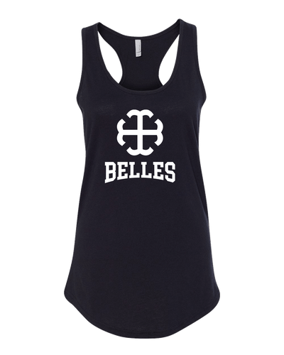 Saint Mary's College Belles 1 Color Logo Ladies Tank Top - Black