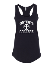 Load image into Gallery viewer, Saint Mary&#39;s College White Logo Ladies Tank Top - Black
