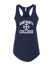 Load image into Gallery viewer, Saint Mary&#39;s College White Logo Ladies Tank Top - Midnight Navy
