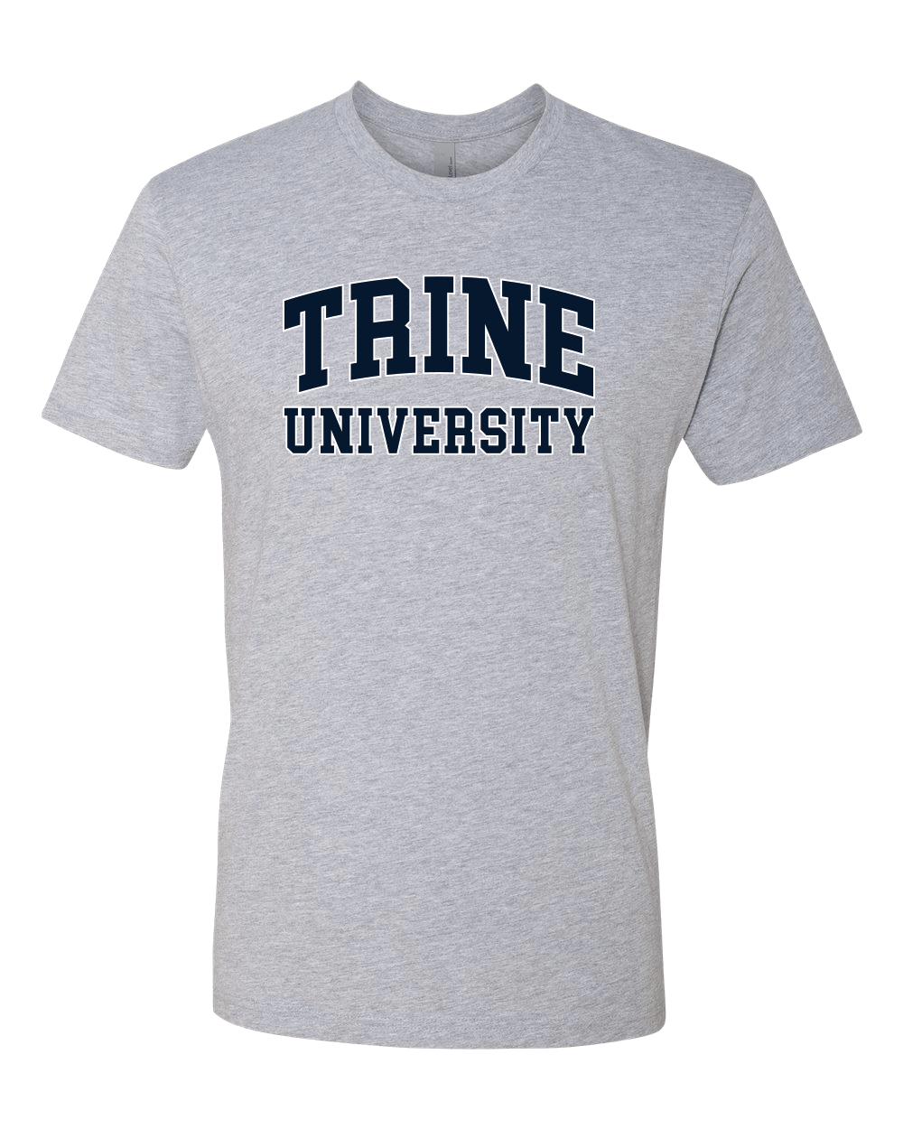 Premium Trine University Two Color Text T-Shirt - Heather Gray