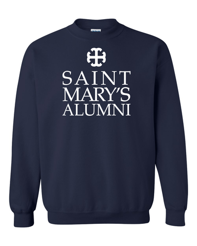 Saint Mary's College 1 Color Alumni Crewneck Sweatshirt - Navy