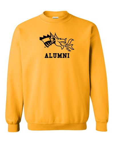 Drexel University Dragon Head Alumni Crewneck Sweatshirt - Gold