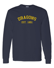 Load image into Gallery viewer, Drexel University Dragons Vintage 1891 Long Sleeve - Navy
