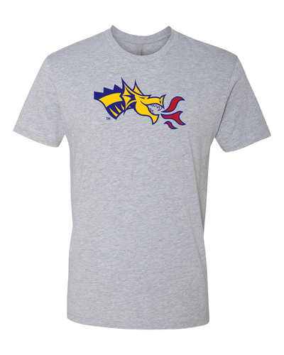 Drexel University Dragon Head Full Color T-Shirt - Heather Gray