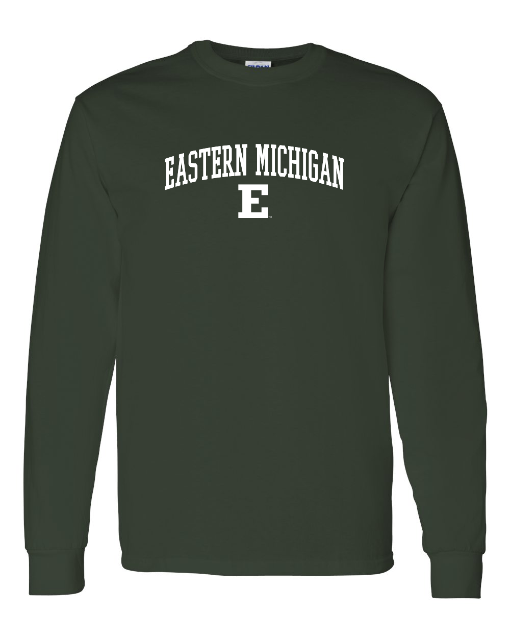 Eastern Michigan E One Color Long Sleeve - Forest Green