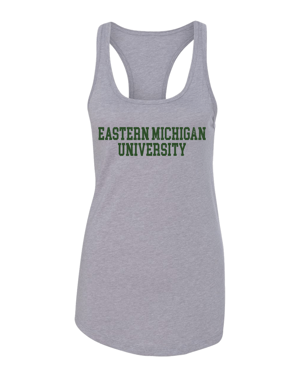 Eastern Michigan University Distressed Tank Top - Heather Grey