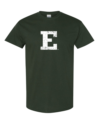 E Eastern Distressed One Color T-Shirt - Forest Green