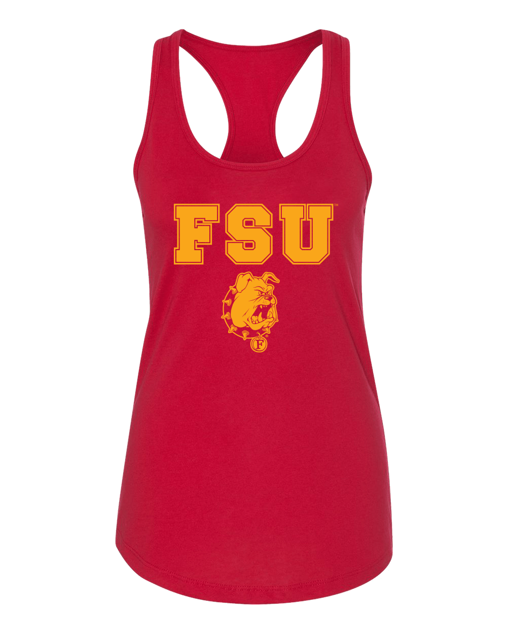 Ferris State University FSU One Color Tank Top - Red