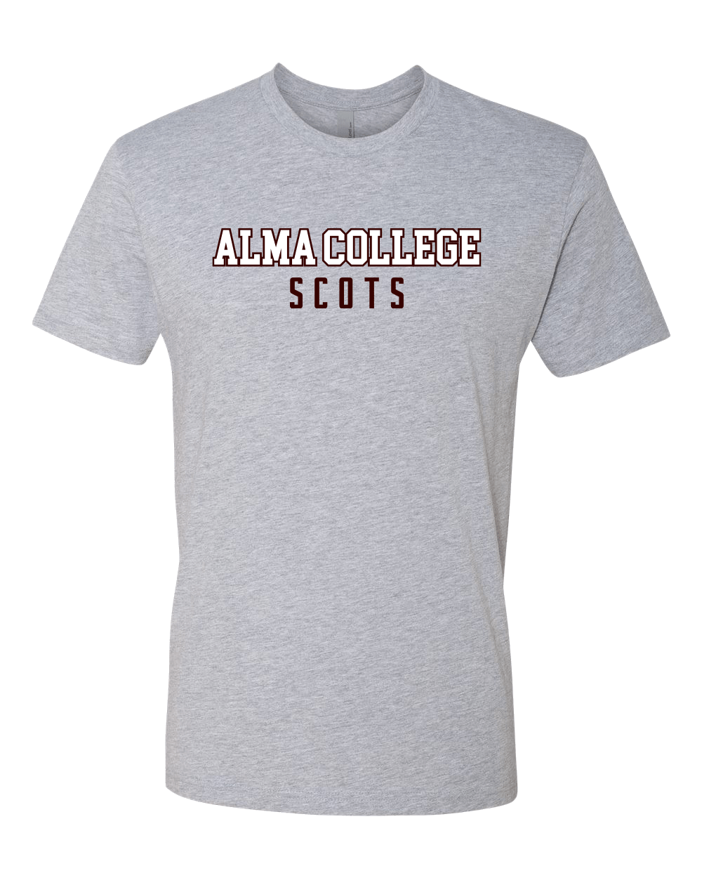 Alma College Scots Two Color Exclusive Soft Shirt - Heather Gray