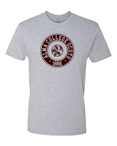 Alma College Circle One Color Exclusive Soft Shirt - Heather Gray