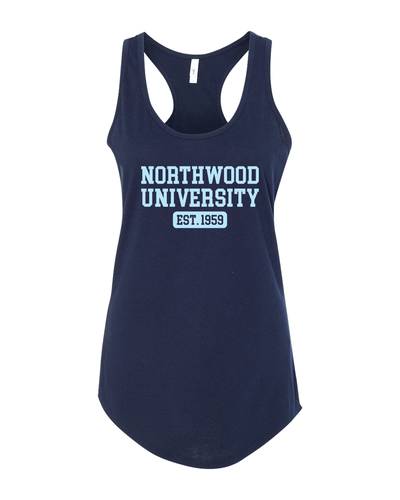 Northwood University EST One Color Tank Top - Midnight Navy