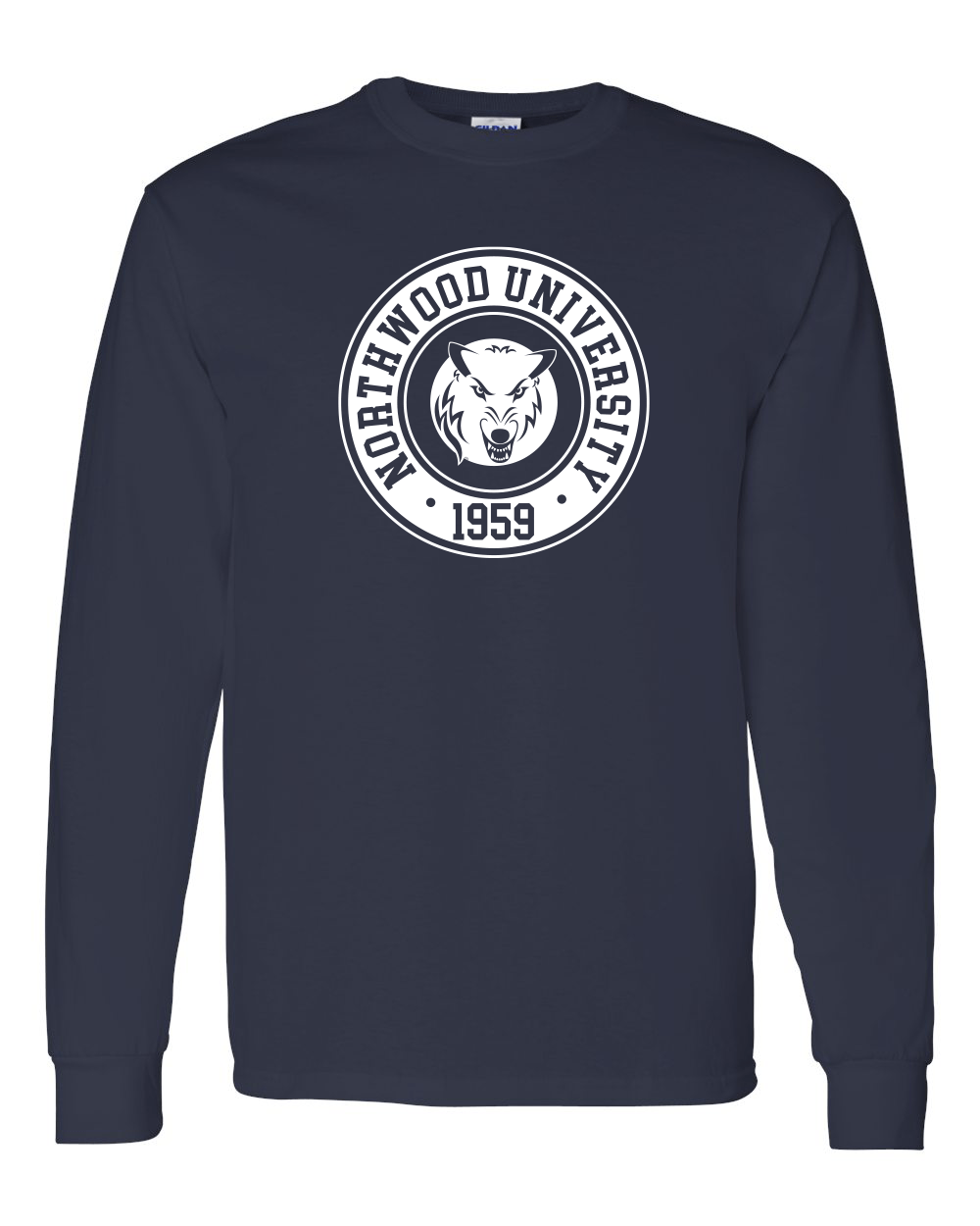 Northwood University Circle One Color Long Sleeve - Navy