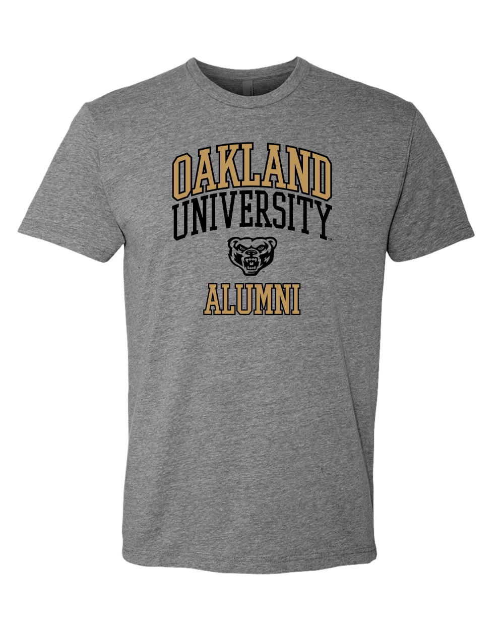 Oakland University Alumni Two Color Exclusive Soft Shirt - Heather Gray