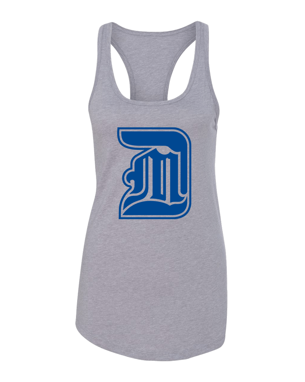 U of Detroit Mercy DM One Color Tank Top - Heather Grey