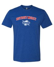 Load image into Gallery viewer, Detroit Mercy Arched Two Color Exclusive Soft Shirt - Royal
