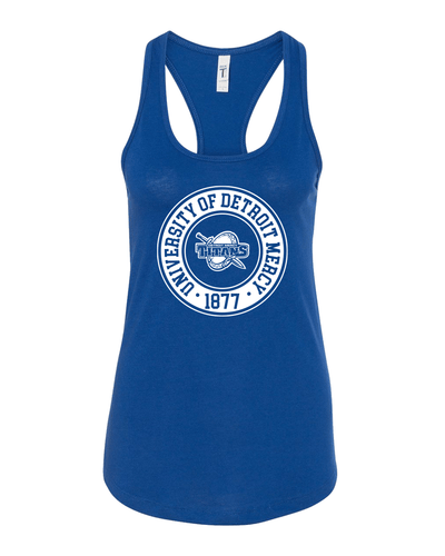 U of Detroit Mercy Circle One Color Tank Top - Royal