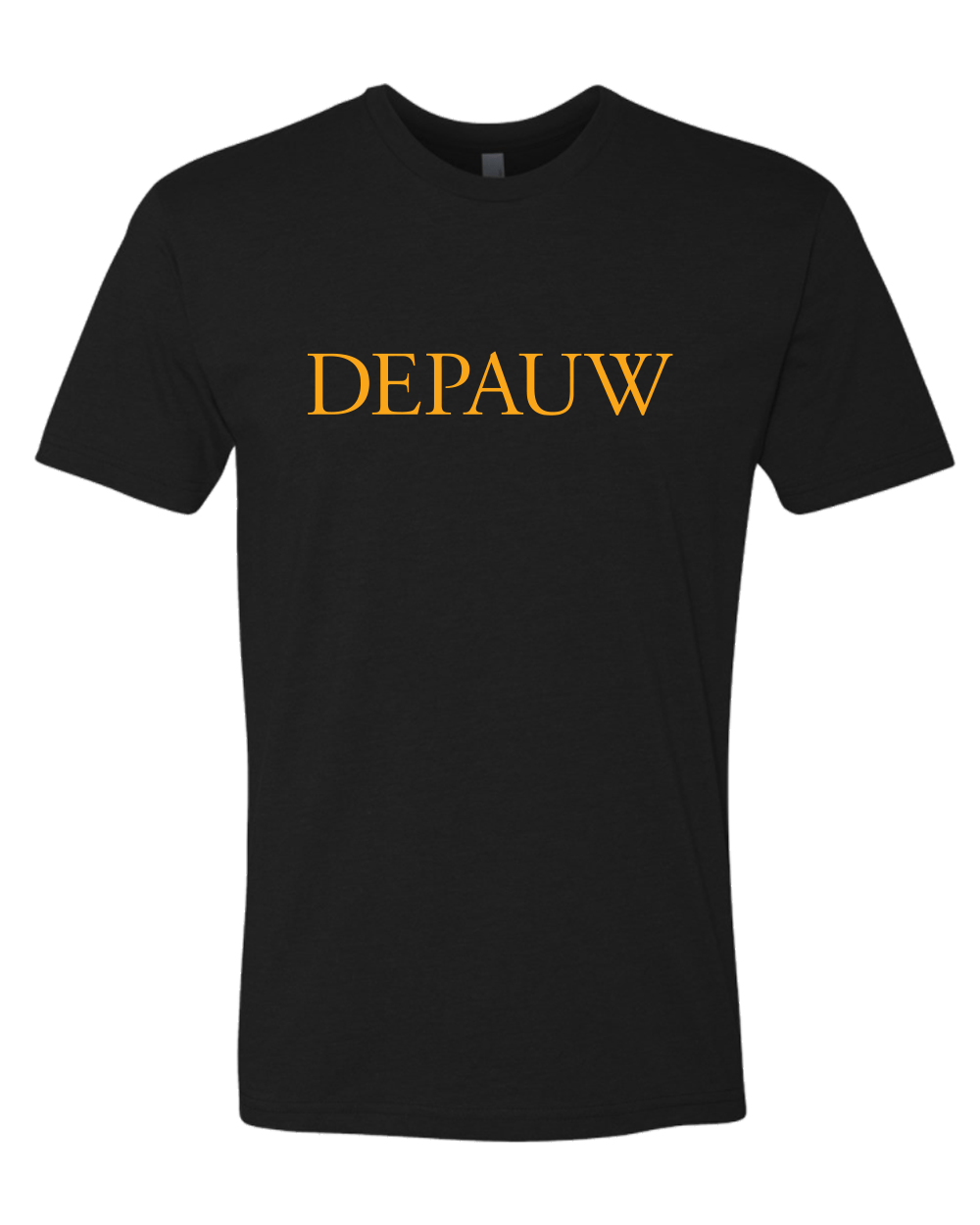 DePauw Gold Text Exclusive Soft Shirt - Black