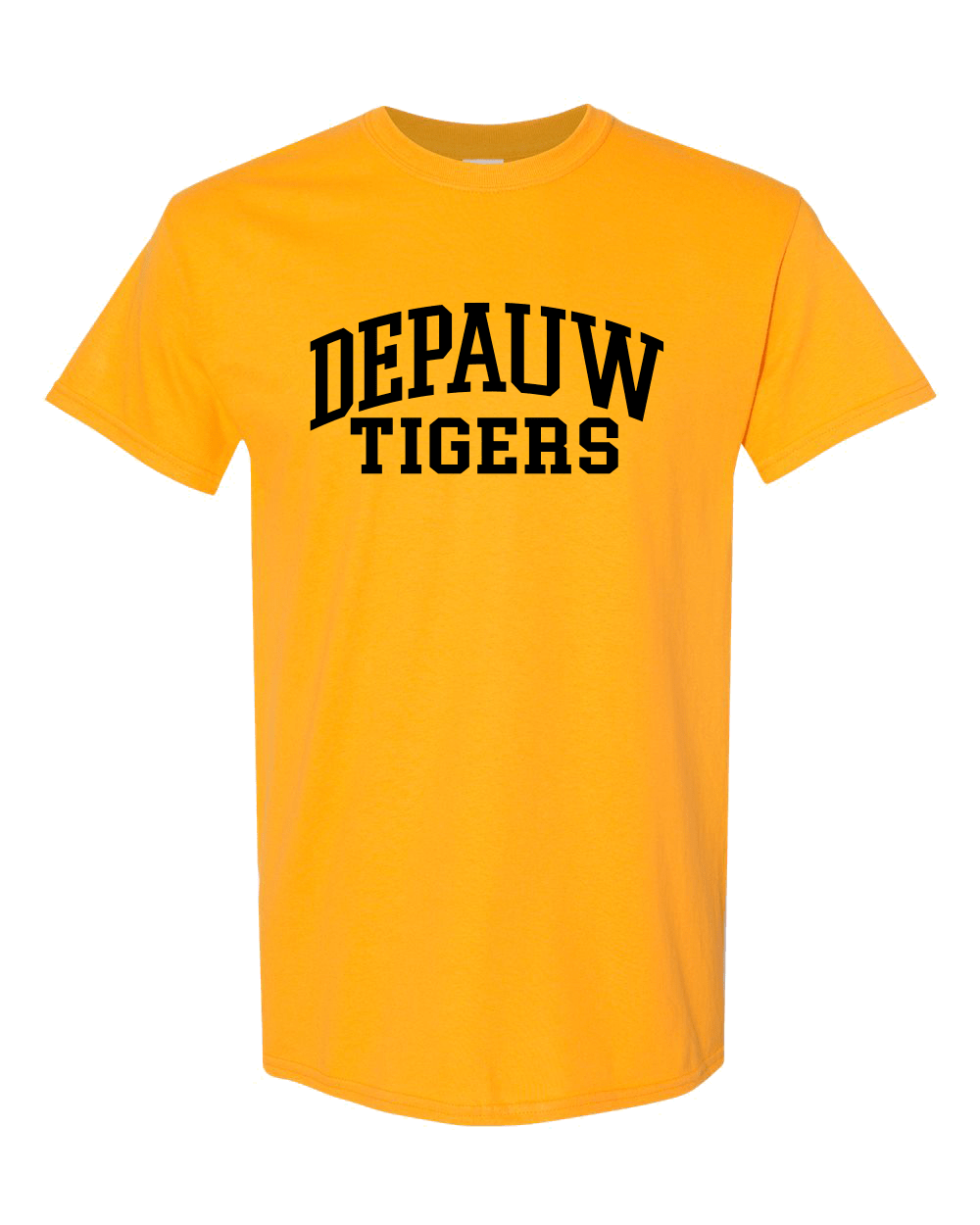 DePauw Tigers Black Ink T-Shirt - Gold