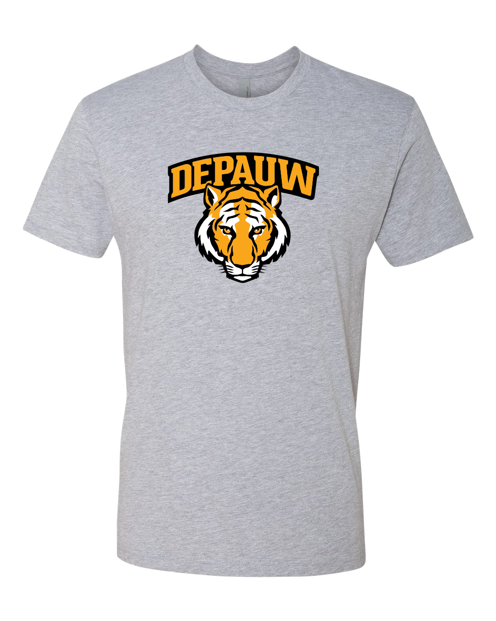 DePauwTiger Head Full Color Exclusive Soft Shirt - Heather Gray