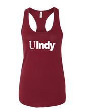 Load image into Gallery viewer, University of Indianapolis UIndy White Text Tank Top - Cardinal
