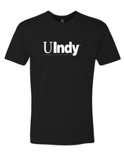 Load image into Gallery viewer, University of Indianapolis UIndy White Text Exclusive Soft Shirt - Black
