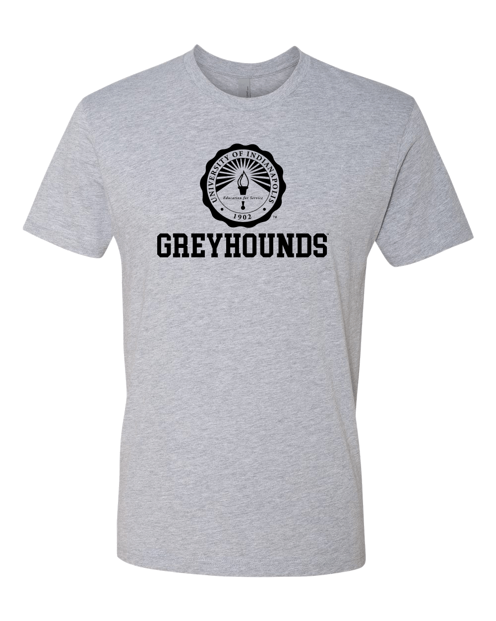 University of Indianapolis Greyhounds Black Seal Exclusive Soft Shirt - Heather Gray