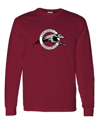 University of Indianapolis Full Circle Logo Long Sleeve - Cardinal Red