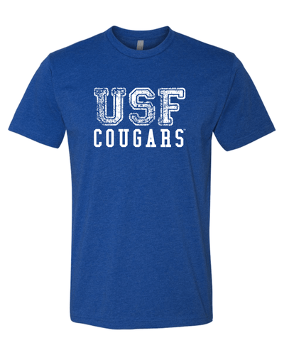 Saint Francis USF Cougars White Ink Exclusive Soft Shirt - Royal