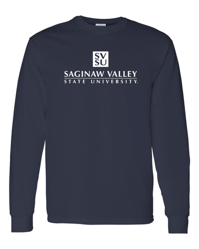 SVSU Stacked One Color Long Sleeve - Navy