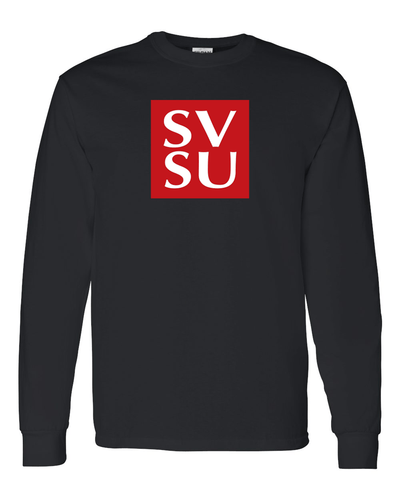 SVSU Block Two Color Long Sleeve - Black