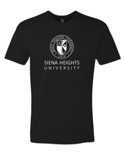 Load image into Gallery viewer, Siena Heights Stacked White Logo Exclusive Soft Shirt - Black
