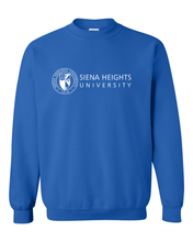 Load image into Gallery viewer, Siena Heights White Logo Crewneck Sweatshirt - Royal
