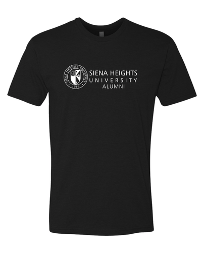 Siena Heights Alumni White Logo Exclusive Soft Shirt - Black