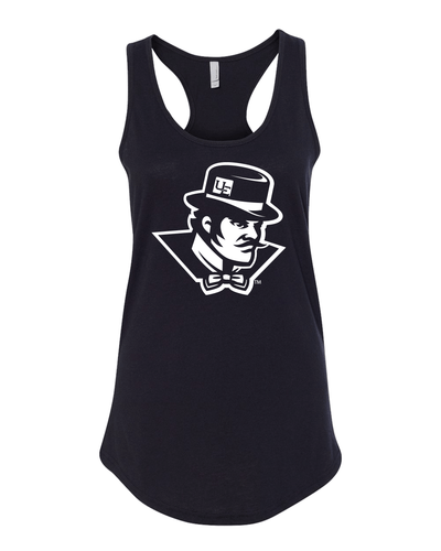 Evansville White Ace Mascot Tank Top - Black